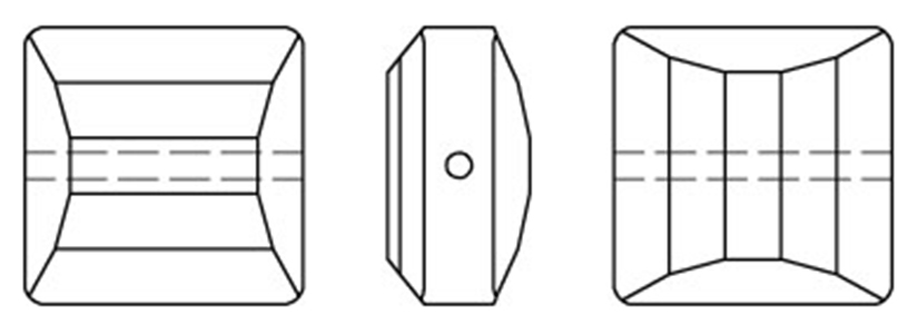 Swarovski 5624 Stairway Line Drawing